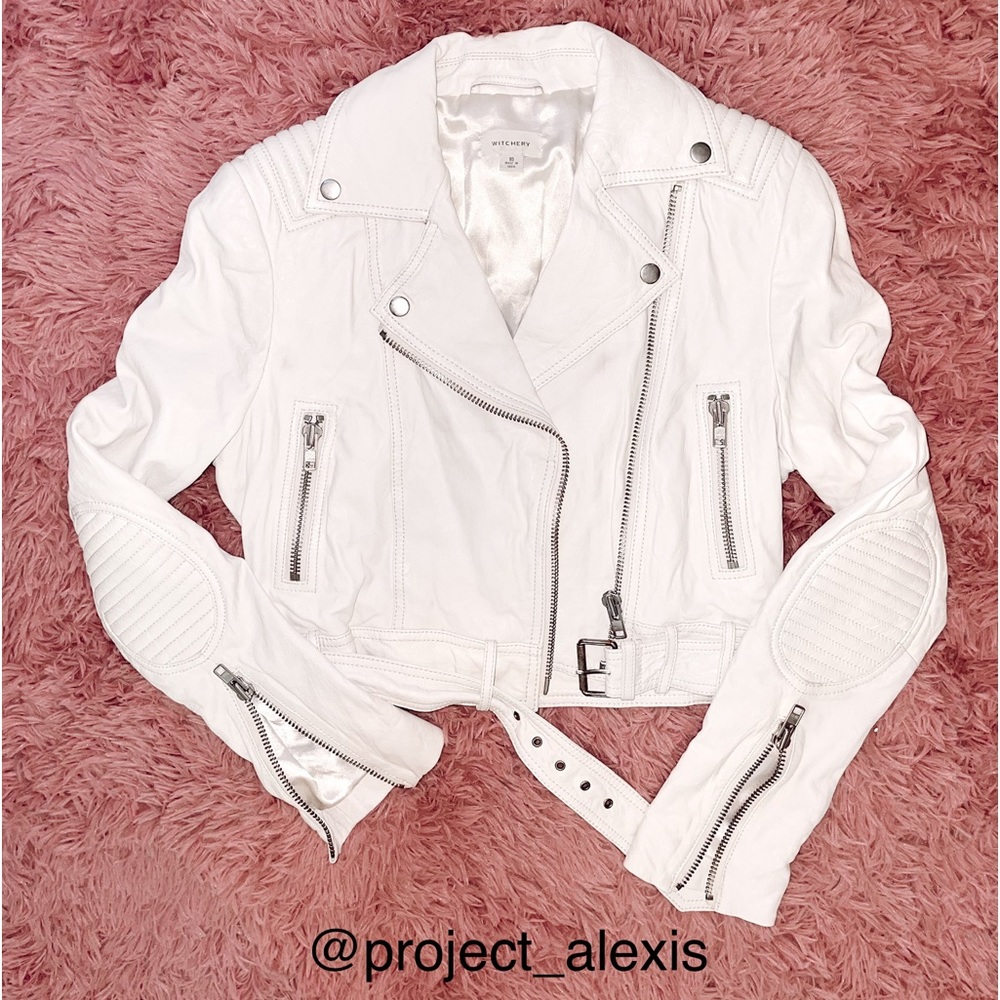 ⭐️Witchery Crop Leather Buckle Jacket⭐️